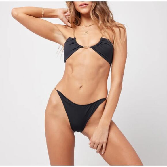 L*Space Van Damme Bikini Bottom XS - Picture 1 of 9